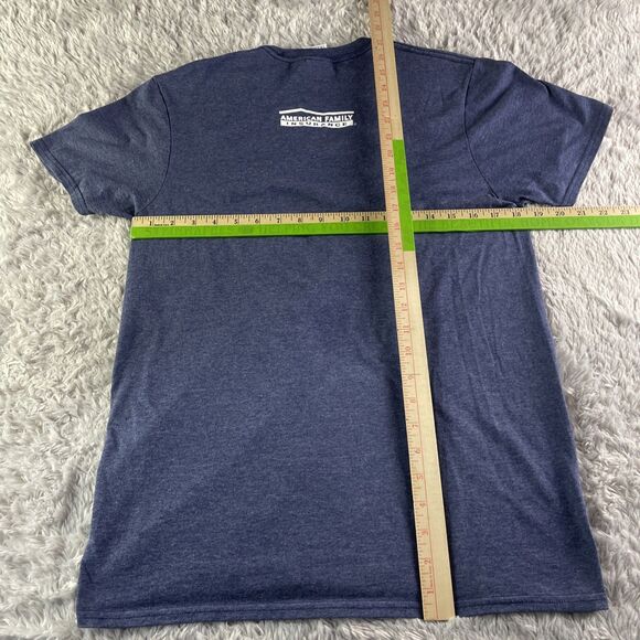 Milwaukee Brewers Shirt Adult Medium Blue Gold Prince Fielder Crown SGA Tee MLB - Picture 7 of 8